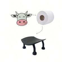 1pc Cute Cow Toilet Paper Holder, Animal Toilet Paper Rack - Bathroom Accessories, Suitable As Gift For Friends, Family, Holidays