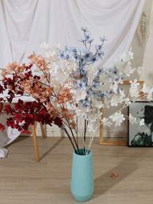 1pc Artificial Long Branch Flower, Apple Blossom, Fake Flower, For Party, Wedding Decoration, DIY Flower Arrangement, Gathering, Hotel, Flower Shop, Living Room, Bedroom, Dining Table, Garden And Home Decor