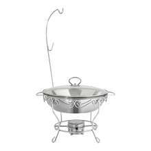 Chafing Dish Edelstahl Warmhaltebehälter 6L Speisewärmer, Wärmebehälter Rechaud Chafing Dishes Speisenwärmer für Catering Buffet und Party - Silber - Übersicht 11