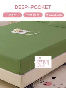 Bộ chăn ga gối 3/4 món màu trơn, mềm mại, thoải mái, thoáng khí, chất lượng cao cấp như khách sạn, thích hợp cho mùa hè. Có các kích cỡ đơn, đôi, queen, king. Bao gồm 1 hoặc 2 vỏ gối, 1 ga trải giường và 1 ga bọc nệm. Lý tưởng để trang trí phòng và làm quà tặng, phù hợp cho gia đình và ký túc xá. Màu xanh ô liu, đạt chứng nhận Oeko-Tex. - Xanh nhạt - Xem 3