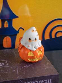 1pc Halloween Pumpkin & Ghost Shaped Home Decor Figurine - Multicolor - View 2