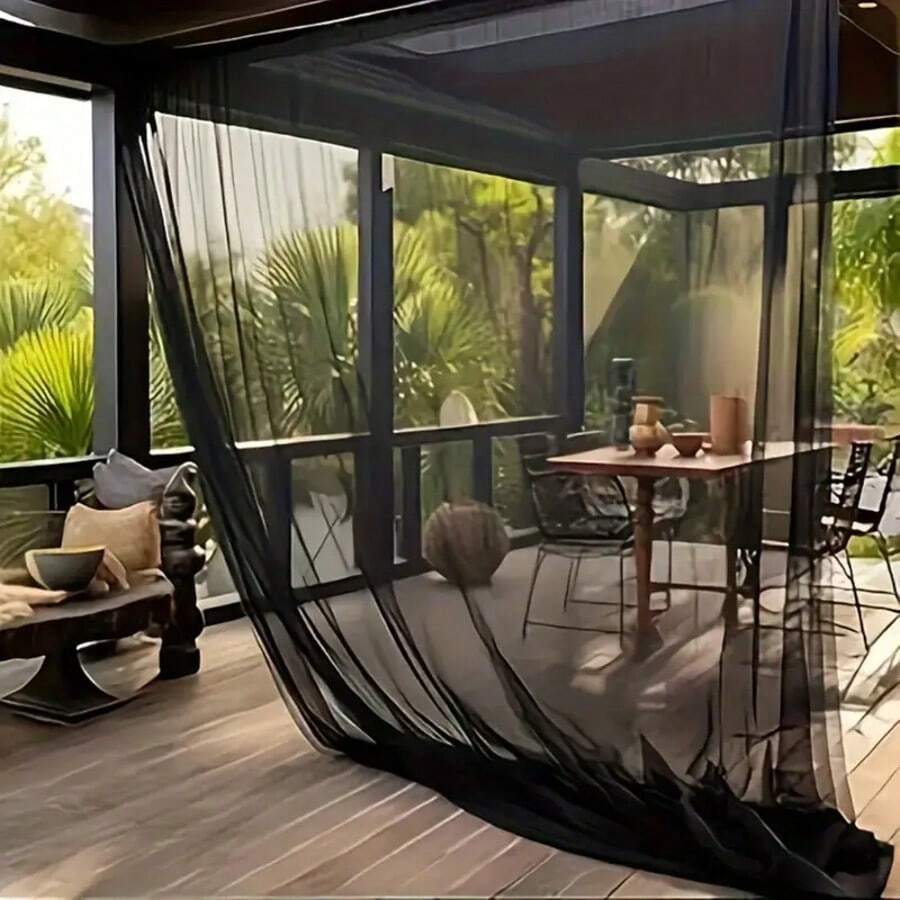 1 Multifunctional Foldable Mosquito Net - Durable Polyester, Insect-Proof Design For Patio, Garden, Gazebo, Deck And Camping - Perfect DIY Window Decoration For All Seasons, Essential For Camping | Decorative Mosquito Net | Easy To Set Up Net, Repellent - Multicolor - View 1