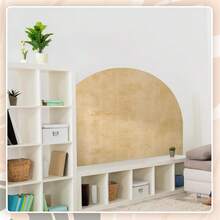 Watercolor Headboard Arch Wall Decal Boho Huge Murals Peel And Stick Arch Headboard Sticker Large Accent Bed Wall Decal Decor For Bedroom Living Room(Brown,83 X 61 Inch) - Chocolate Brown - View 8