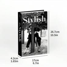 1pc Vintage Style Decorative Fake Book, Suitable For Various Scenes (Room Decor, Home Decor, Bedroom Decor; Living Room Decor, Office Decor, Bathroom Decor, Tabletop Decor, TV Cabinet, Foyer, Bookshelf) As Holiday Gifts