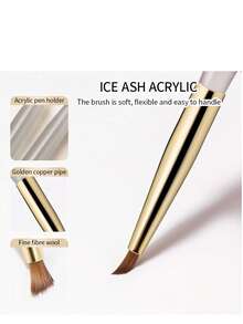 Aihh 3 件套美甲画笔，花卉、蝴蝶和叶子图案美甲画笔工具 - 黃色 - 查看 3