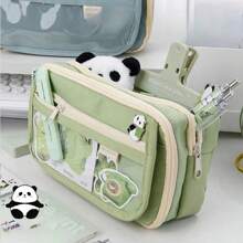 1 astuccio portamatite a forma di panda, ad alto valore cromatico, grande capacità, scatola multifunzionale per cancelleria (adatto per studenti di scuola primaria e secondaria), astuccio portamatite, zaino scolastico, forniture scolastiche, ritorno a scuola