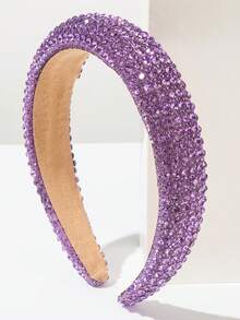 Thick Sponge Korean-Style Headband With Sizeable Rhinestone And Faux Pearl Decor, Suitable For Women And Women's Everyday Outings, Multi-Functional Hair Accessory For Washing Face Or Styling Hair , Hairband, Hair Hoop Headbands Head Accessories Beauty Home Hair Accessories - Multicolor - View 36