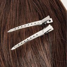 10 件专业鸭嘴分发夹 - 银色波浪夹鳄鱼皮发夹，适用于造型、剪发、烫发和染色 - 防滑扁平发夹，可精确分区 - 耐用金属美发工具，适用于沙龙、理发店和家庭使用 - 耐热防滑设计，适合返校、旅行度假必备，女士发饰