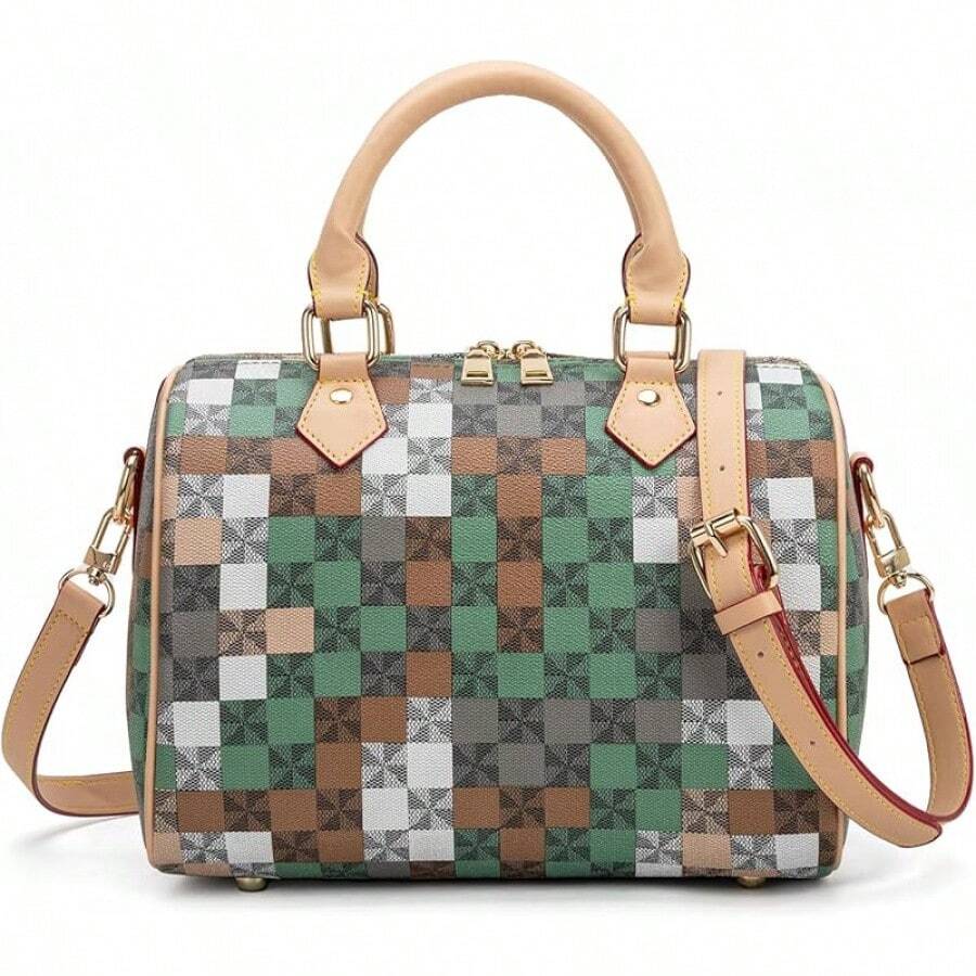Handle Bags For Women Fahsionable Designer Crossbody Purse Large Cute Satchel Handbag2025 - Xanh nhạt - Xem 1