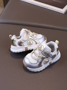 1 双婴儿防滑软底透气运动鞋/幼儿学步鞋，春/秋 - 金色 - 查看 3