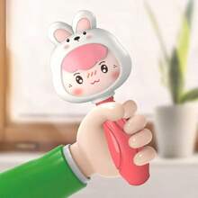 1 Stück Babyrassel Maracas Spielzeug - geeignet für Lernspielzeug in der frühen Kindheit, kann Griffstärke und Motorik fördern, auditive und visuelle Entwicklung anregen, Eltern-Kind-Interaktion, frühe Bildung, Greifen und Kopfheben Übung, ideales Sensorikspielzeug, Geburtstags- und Feiertagsgeschenk