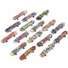 6/12/48PCS Finger Skateboard Set, Professional Mini Finger Skateboard Fever, Desktop Finger Skateboard Puzzle Stress Reduction Toys, Birthday Party Gift, Gift Bag Filler, Pinata Filler, Random Color,Party Fillers Gifts,Finger Board,Games,Toys Games,Mini Toys Birthday,Mystery Games