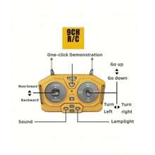 1台2.4G遥控工程挖掘机玩具，可充电逼真自卸车挖掘机推土机模型，节日或生日送给孩子的绝佳礼物