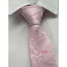 Gravata Kashmir Semi Slim Rosa Clara - 1200 Fios