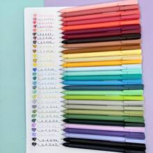Set de 5 piezas/10 piezas de bolígrafos de colores neutros surtidos, bolígrafos de tinta multiusos minimalistas para estudiantes y oficina, con recambios de diferentes colores en cada caja