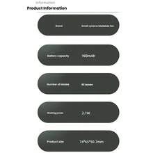 مروحة صغيرة قابلة للتثبيت، مروحة المكتب الصغيرة العاصفة، مناسبة للحمل عند الخروج، تصميم مدمج للحمل بسهولة عند الخروج، هدايا صغيرة مثيرة - أبيض - مشاهدة 6