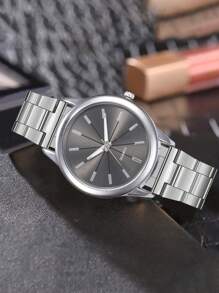 1/2/3/4/7 Stücke - Luxus Damen Quarz Uhr, Damen Edelstahl Ultradünn Mode Uhr, rundes Ziffernblatt, elegant und modisch, passend zu Alltagskleidung, vielseitige Damen Uhr für verschiedene Anlässe geeignet.