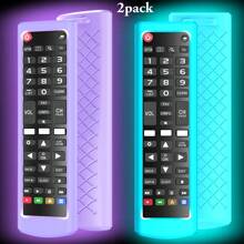 Compatible avec la télécommande de télévision, antidérapant, brillant dans le noir, plusieurs couleurs disponibles, 1 pack de housse de protection en silicone pour télécommande intelligente pour l'école, le bureau, la maison, les voyages, le sac, l'organisateur, le stockage