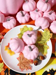 1 Stück / 8 Stück / 16 Stück Halloween DIY Simulation Kürbis Schaumstoff Fake Kürbis Dekoration, Herbst Kürbis Set Thanksgiving Kürbis Dekoration Herbst Künstlicher Kürbis Realistischer Schaumstoff Kürbis