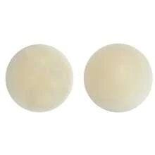 4片装可重复使用硅胶乳贴，隐形胸贴，适用于婚纱、露背装、吊带裙、紧身裙、薄纱上衣、吊带衫、新娘送礼会、旅行、派对、鸡尾酒会、正式场合等。 - 杏色 - 查看 6