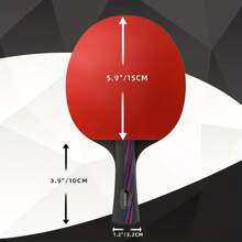 Table Tennis Bat, Professional Ping Pong Bat With Case, ITTF Approved Rubber For Beginners & PRO Players, Professional Paddle Training Racket
