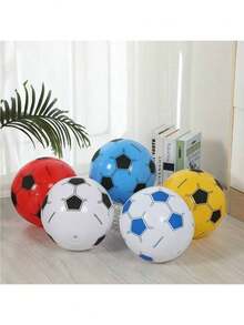 10pcs/5pcs Inflatable Water Soccer Balls, Beach Footballs, Outdoor Games Balls, Beach Party Decor Balls, Lightweight & Easy To Carry, Beach Essentials, Beach Accessories, Pool Float - Multicolor - View 1