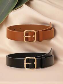 2件时尚百搭小扣儿童腰带