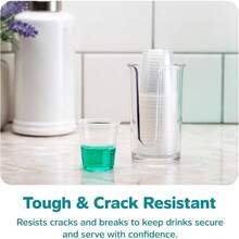 Comfy Package Plastic Cups [3 Oz - Count] – Small Disposable Drinking Cups, Mouthwash, Bathroom, Tasting & More –,-, Durable Polypropylene - 3 oz. - Trong suốt - Xem 3