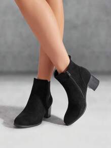 Botas de moda de mujer Cremallera lateral De moda