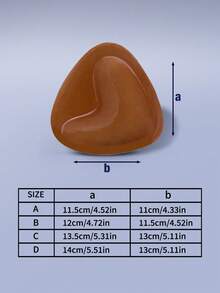 Double-Sided Sticky Bra Adhesive Bust Pad Push Up Bra Inserts, Invisible, Reusable One Second Lift - Brown - View 7