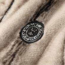 Men's One Piece Faux Fur Long Sleeve Jacket , Winter Warm Fall Outdoor Casual Daily Wear - Beige - View 8