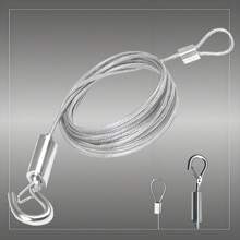 Fil d'acier pour étendage, corde de séchage rétractable murale pour intérieur/extérieur, corde en acier inoxydable réglable, 2m/3 mètres, 2mm d'épaisseur