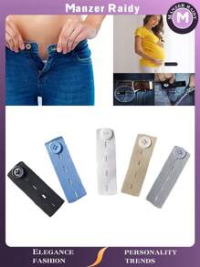 4 Stücke/2 Stücke/1 Stück verstellbare Hosen Erweiterung, elastischer Taillenbund mit Knopfschlaufe