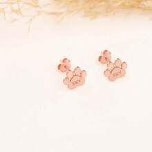 Gravierte Haustier Pfoten Individuelle Haustier Ohrstecker | Haustier Name Gravur | Katzen Mama Schmuck | Einzigartiges Haustier Andenken | Hunde Mama Ohrringe | Ohrstecker