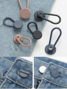 6PCS Button Extenders For Jeans, Pants Button Extender, Waist Extenders For Pants For Women Men, No Sew Waistband Extension 1-1.8 Inches