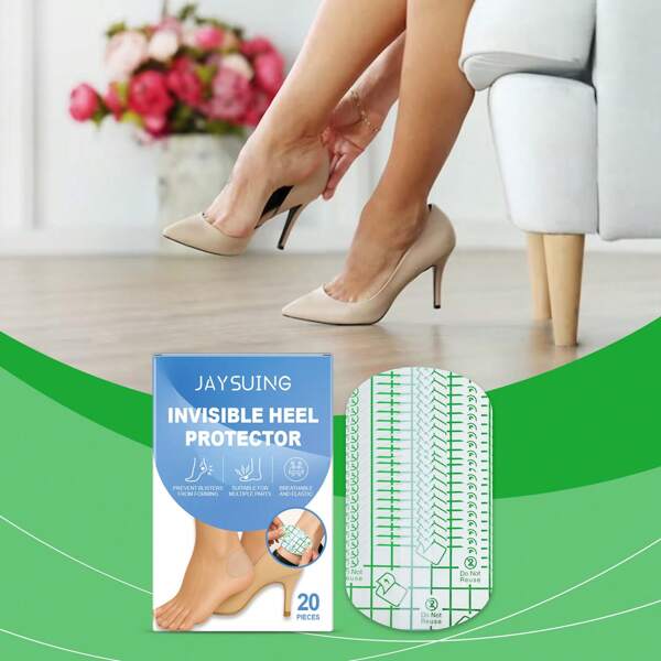 Heel Blister Protection Pads, Transparent Friction Relief Foot Care Patch For Daily Use