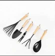 Herramientas de Jardinería Portátiles Rastrillo Micro Paisajismo Madera Antideslizante y Transplante - 04563 - Ver 7