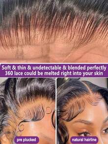 Body Wave 360 Full Lace Human Hair Wig With Breathable Inner Net Design Lace Frontal Wig For Women 360 Lace Front Wigs Natural Look Versatile Styling Options 150% Density