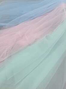 1pc Solid Color Nylon Soft Tulle, Wedding Veil Fabric, Decorative Mesh Fabric For Dresses, Tablecloths - Multicolor - View 4