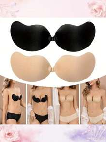 2 set/Reggiseno invisibile a spinta Mango, Reggiseno, Reggiseno adesivo a raccolta - Adatto per abiti da sposa, abiti da sera, top senza spalline, senza spalline, reggiseno adesivo - Tuta intera - Adatto per top senza spalline, abiti da sera, abiti attillati.