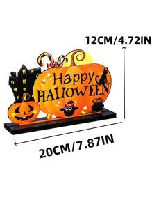 1 件南瓜万圣节“万圣节快乐”桌面装饰，适合派对装饰，送给朋友的最佳礼物