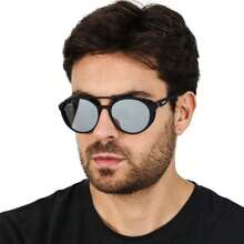 Boss Doha Men's Steampunk Sunglasses - Silver - View 2