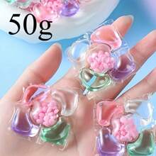 Detersivo in gel per bucato, detersivo liquido per bucato, perle per bucato, in confezioni da 5, 30 o 50 pezzi, con profumazione e funzioni di pulizia profonda e decontaminazione. Le perle per bucato hanno una fragranza morbida e duratura, composti attivi concentrati, bassa schiuma e facile da candeggiare, con pellicola esterna idrosolubile