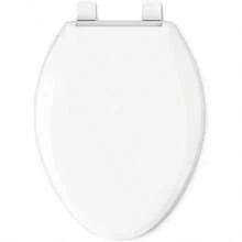 KOHLER 4636RL0 Cachet ReadyLatch Asiento de inodoro alargado tapa silenciosa asiento contorneado parachoques apretados y accesorios de instalación blanco 18.04 pulgadas de largo x 14.18 - Blanco - Ver 10