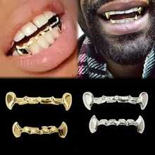 万圣节时尚闪亮尖牙嘻哈说唱牙齿饰品