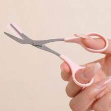 Pink Eyebrow Scissors With Comb,Eyebrow Razor Set Long Handle Blade With Precision Cover Women Eyebrow Shaping Tools Suitable For Or Travel Use,Hair Products And Accessories For Barber Salon Beauty Travel Essentials,Easy To Carrying, Set For Travel, Travel Goods, Vacation, Beach, Gift For Women&Girls