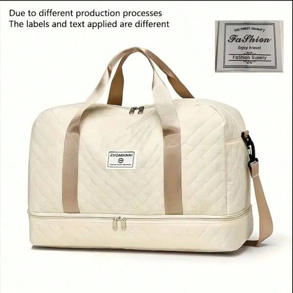 Travel Duffel Bag For Men And Women With Shoe Compartment, Carry-On Travel Bag For Fitness And Travel,Expectant Mother's Hospital Bag,Suitable As A Festival Gift