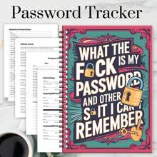 Cuaderno espiral con contraseña interesante, libro de almacenamiento de contraseñas: nunca talla grande volverás a perder tus contraseñas, diario de recuperación de contraseñas, para inicios de sesión en Internet y computadora, registro de sitios web, nombre de usuario, contraseña, almacenamiento de contraseñas en el hogar u oficina, artículos de oficina