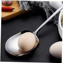 5/4/3/2/1件装加厚不锈钢大号公勺，大容量设计，适用于酒店、餐厅、自助餐厅，经久耐用，分份和盛菜方便，卫生高效