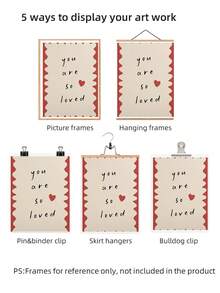 One "You Are Deeply Loved" Baby Room Wall Decoration, A Frameless Print Of Gentle Parenting Affirmations, Suitable For Family Room Decoration, Newborn Gift, And Cozy Home Decor (Positive Parenting Wall Art). - Multicolor - View 6